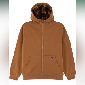 Men’s Coleman 28 pit size 2xl fleece zip up hoodie new with tag brown